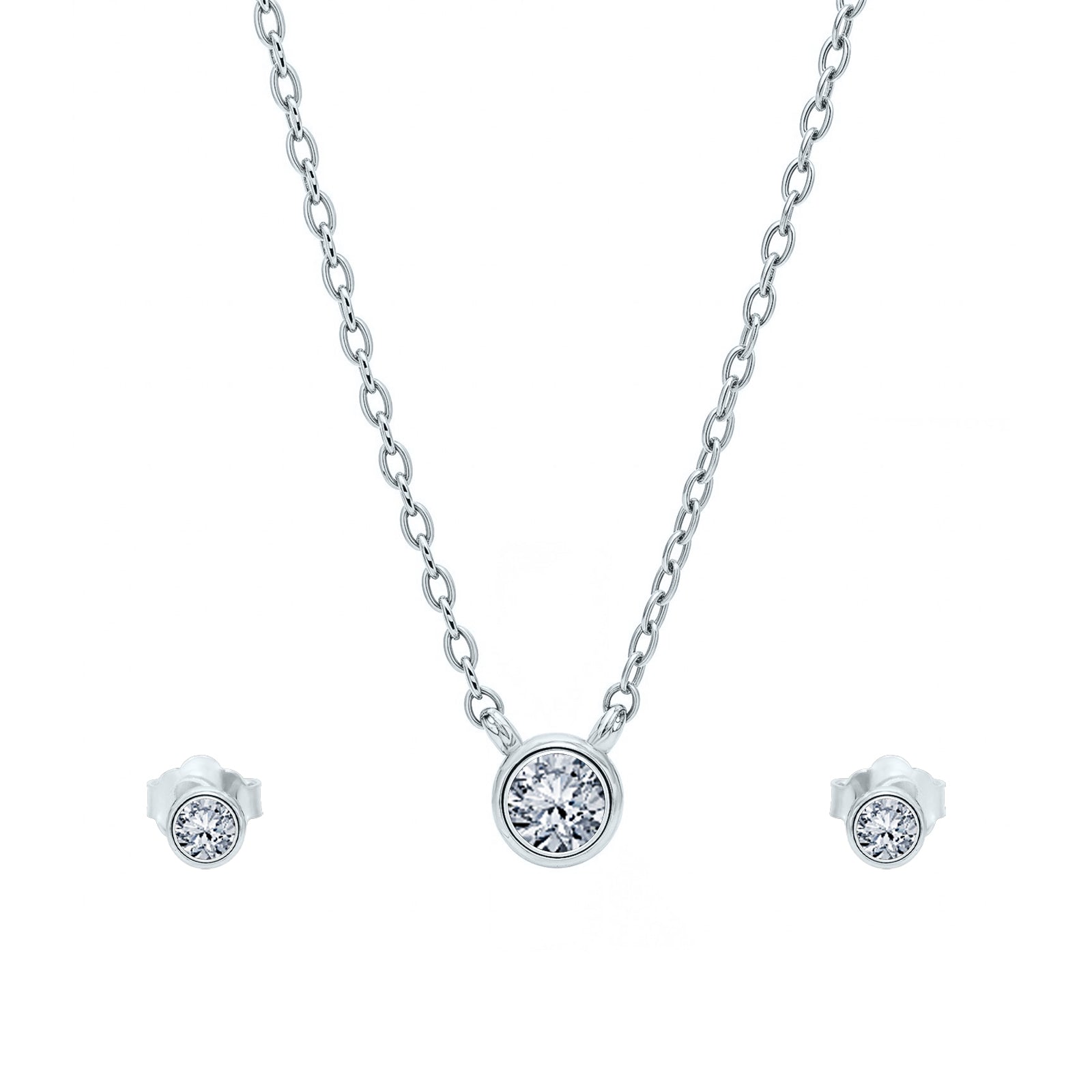 Celeste Solitaire Necklace
