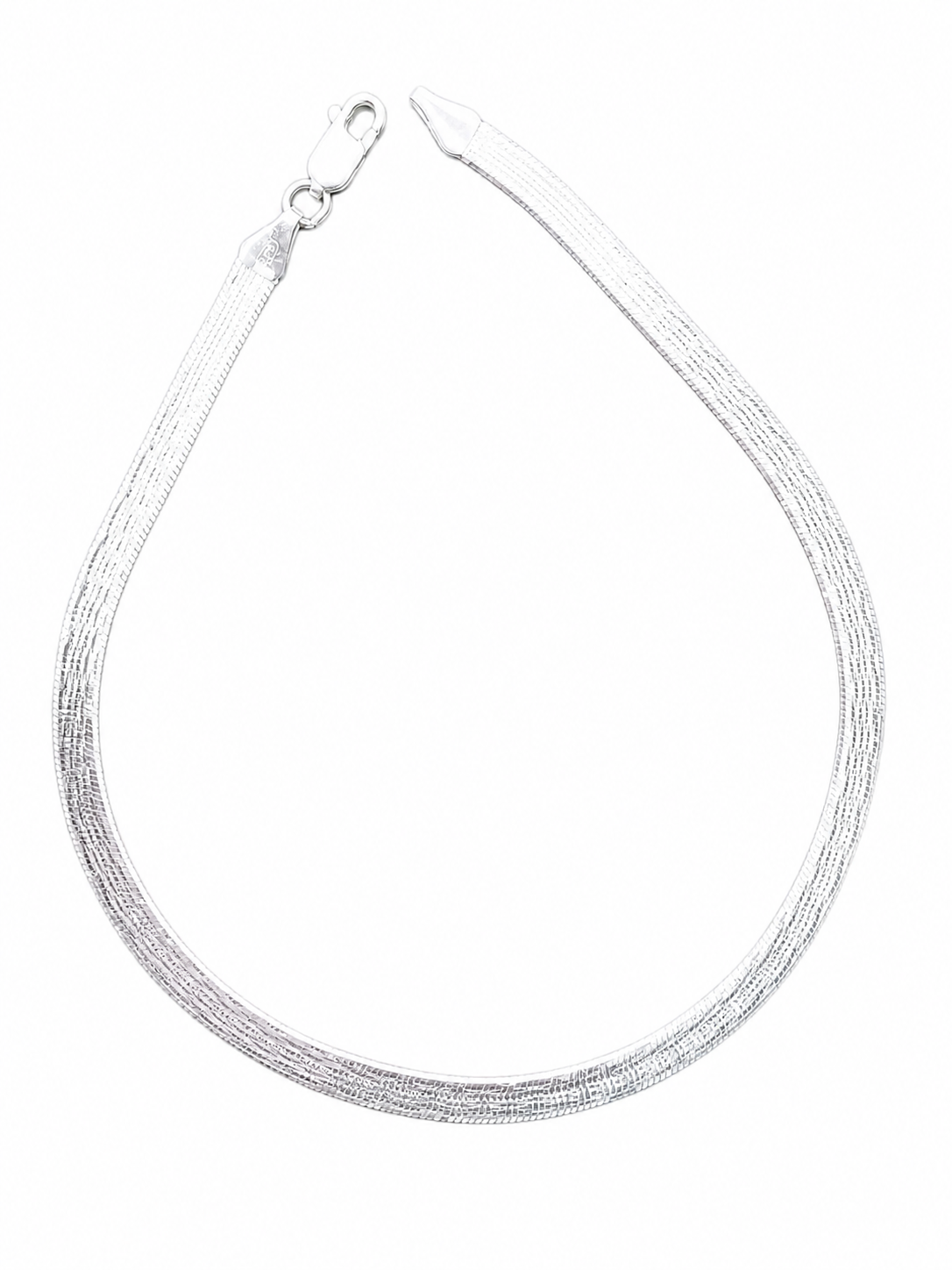 Moonlight Cascade Silver Anklet
