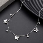 Luminous Silver Layering Necklace