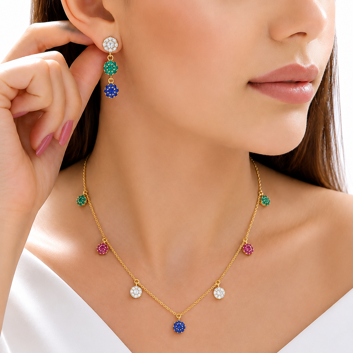 Twinkle Drop Necklace Set