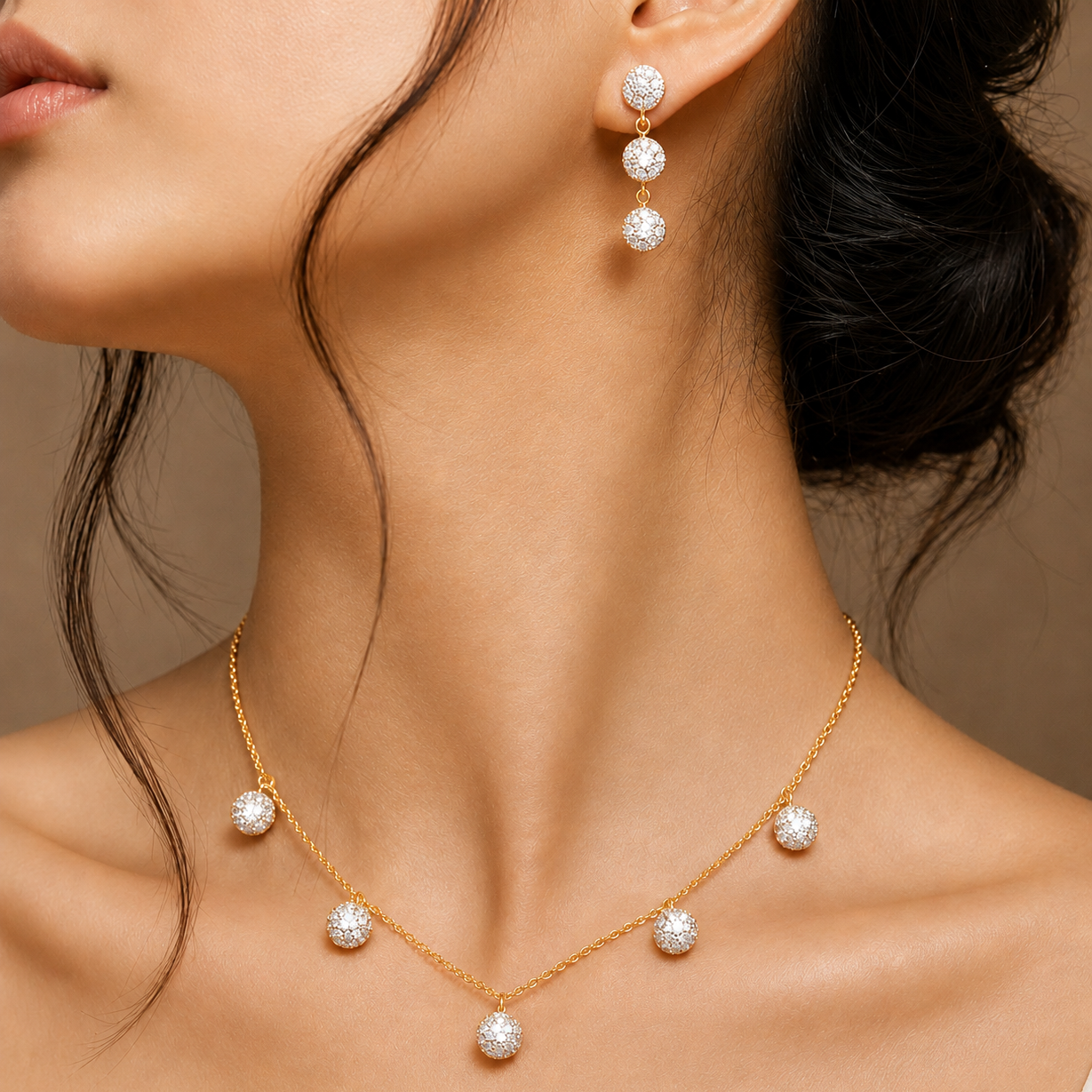 Twinkle Drop Necklace Set