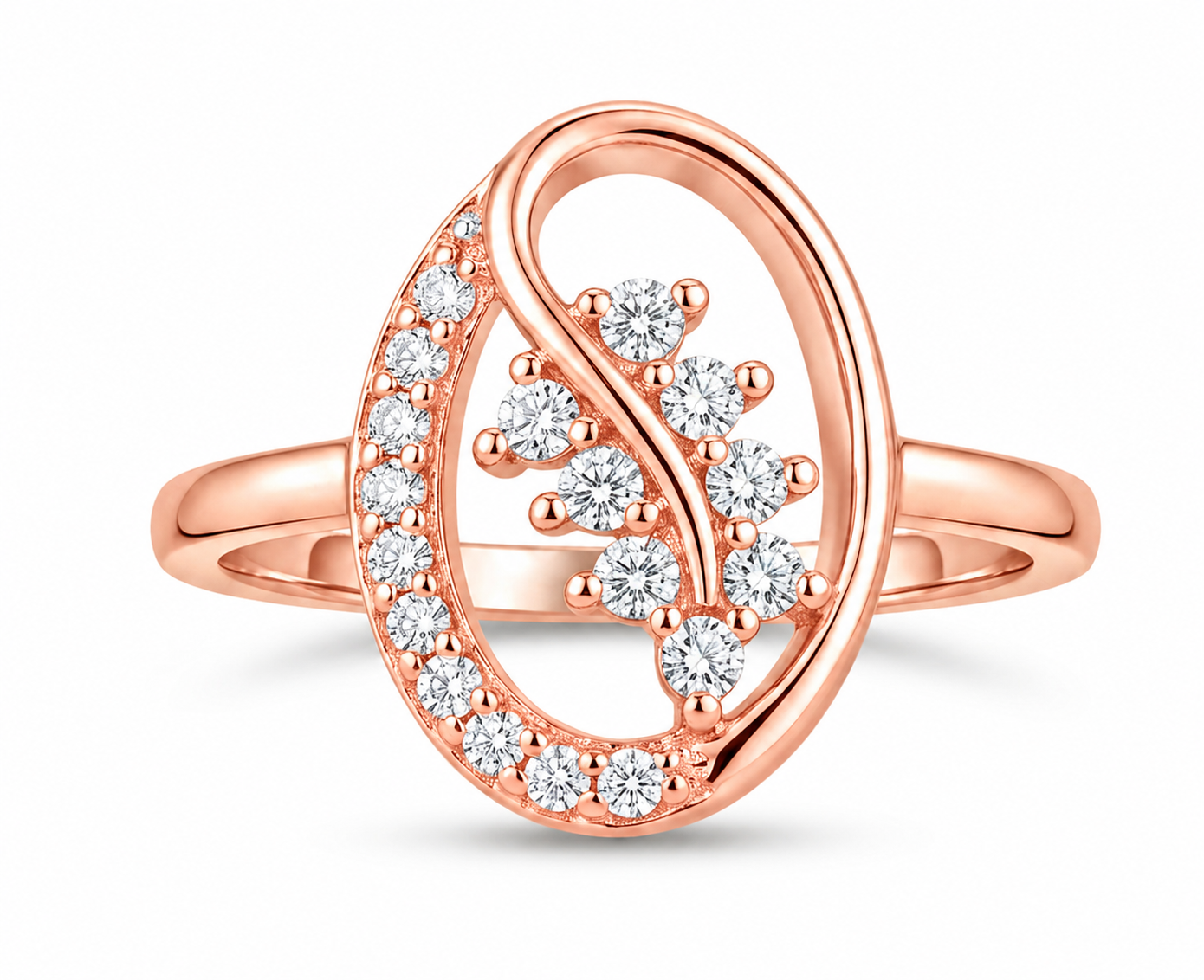 Serene Rosette Sterling Silver Ring