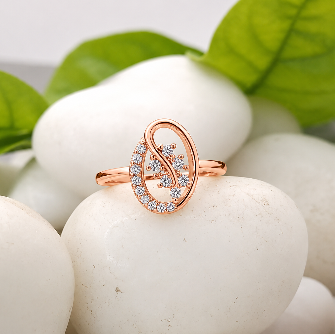 Serene Rosette Sterling Silver Ring