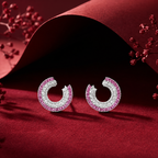 Lumina Lobe Sterling Silver Earring