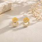 Eternity Knot Silver Earrings