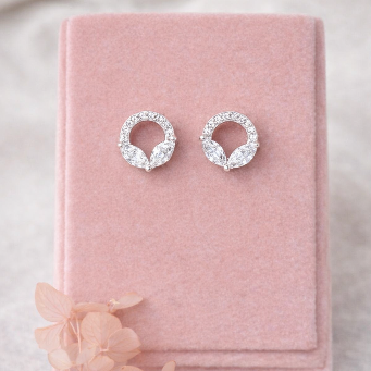 Silver Filigree Hoops
