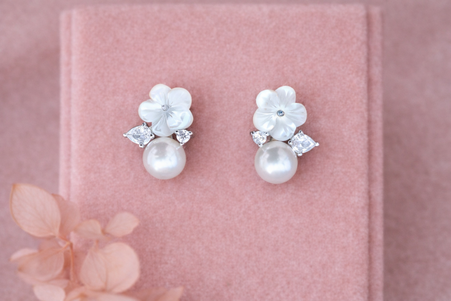 Blossom Pearl Stud Earrings