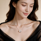 Delicate Silver Pearl Drop Necklace