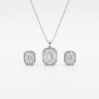 Luminous Silver Pendant Necklace