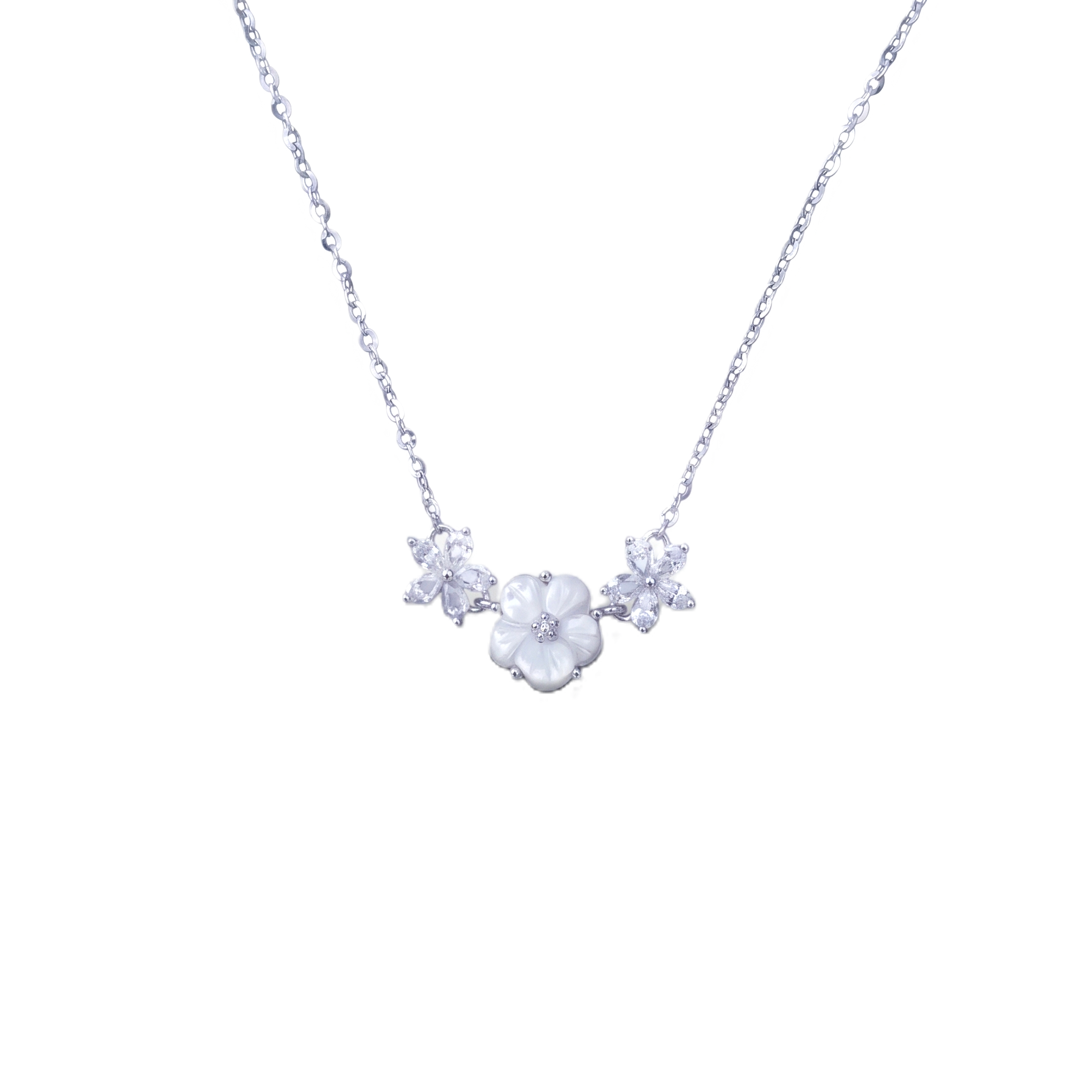 White Jasmine Floral Neclace