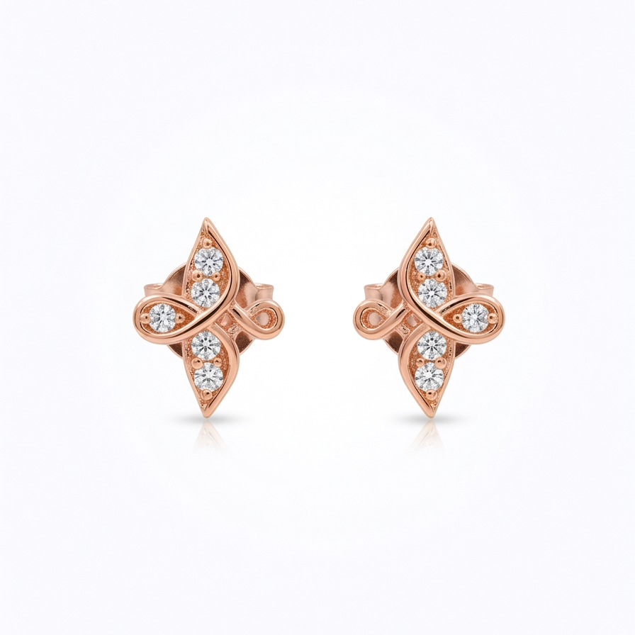Whisper Cross-Petal Earrings