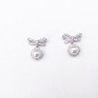 Elysian Pearl Bow Earrings