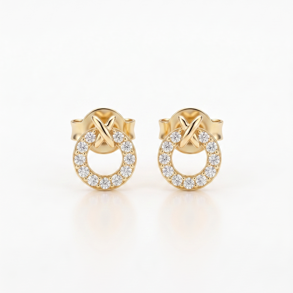 Eternity Knot Silver Earrings
