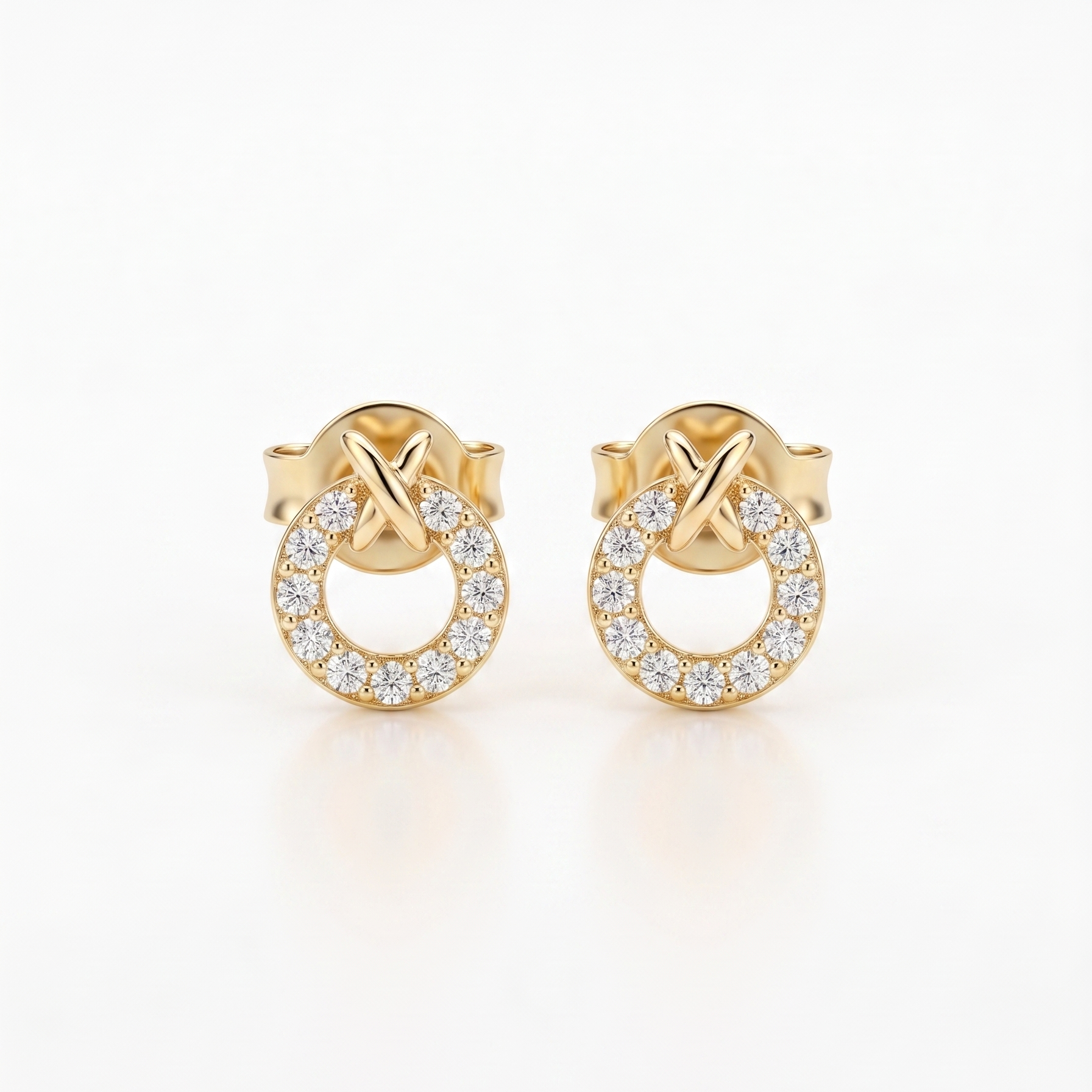 Eternity Knot Silver Earrings