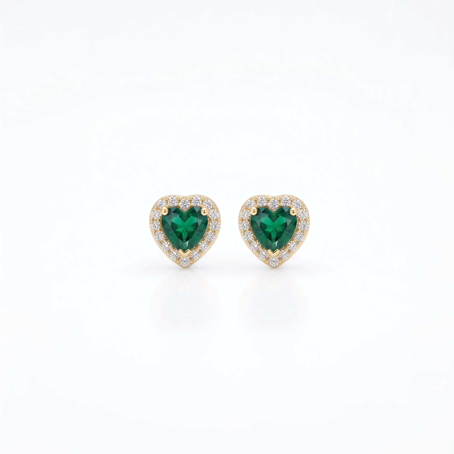 Celine Heart Studs