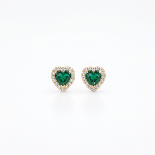 Celine Heart Studs