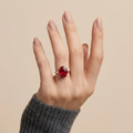 Royal Ruby Silver Ring