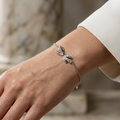 Bow & Bloom Sterling Silver Bracelet