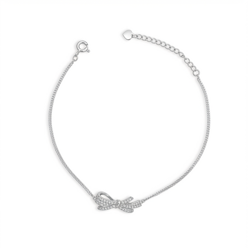 Bow & Bloom Sterling Silver Bracelet