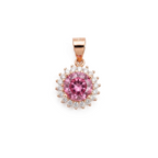 Lume Pink Sterling Silver Pendant