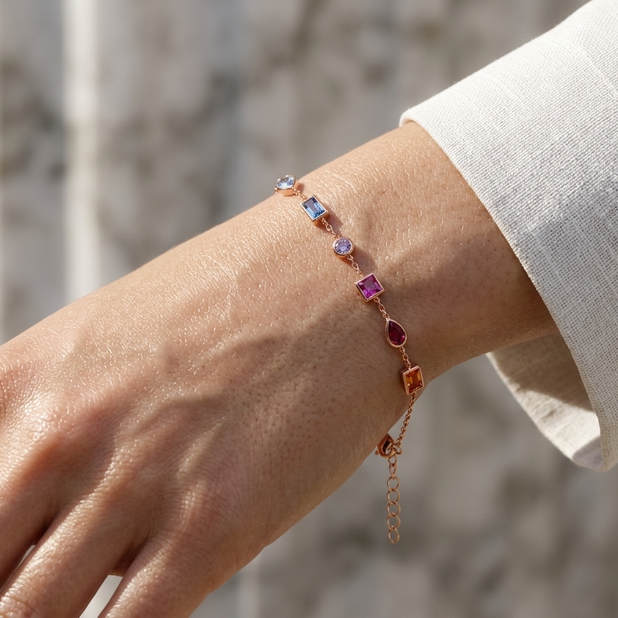 Whispering Rose Gold Plated Bracelet