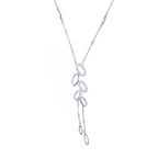 Silver Dewdrop Lariat necklace