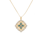Luminous Gold Plated Silver Necklace