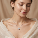 Bella Rose Sterling Silver Necklace