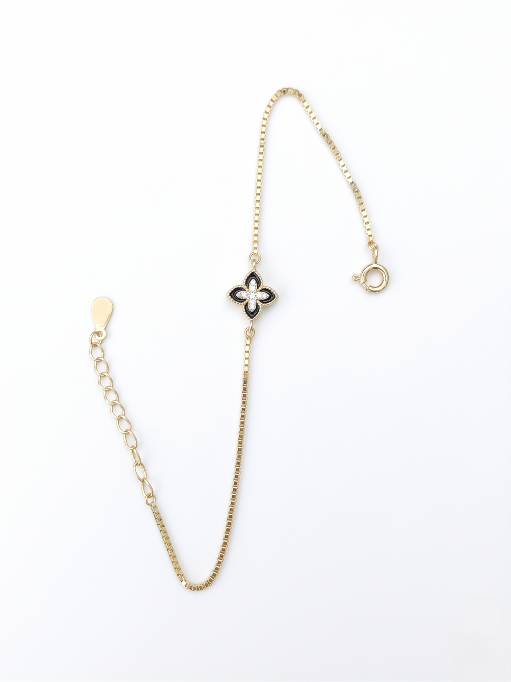 Cosmic Clover Sterling Silver Bracelet