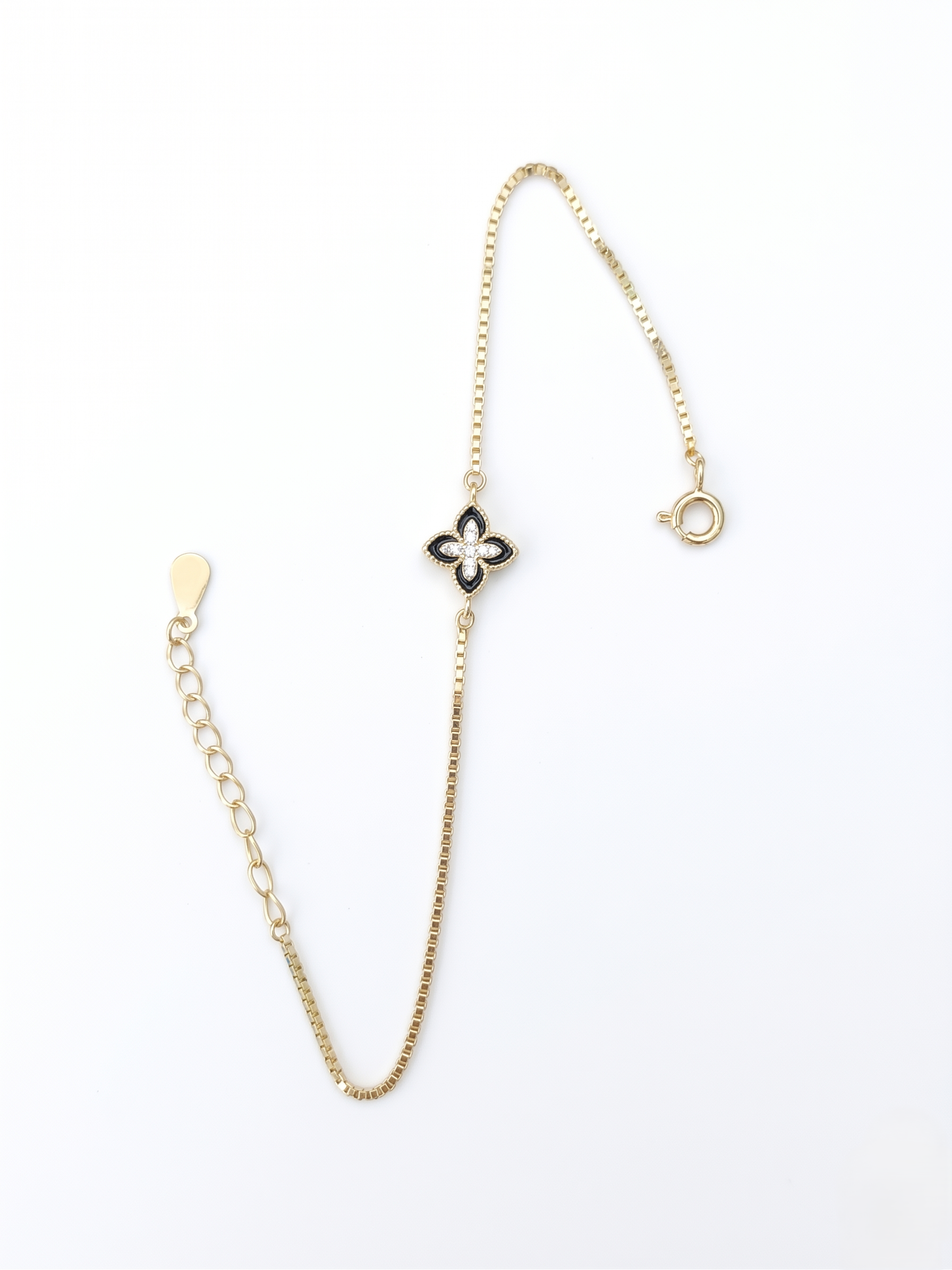 Cosmic Clover Sterling Silver Bracelet