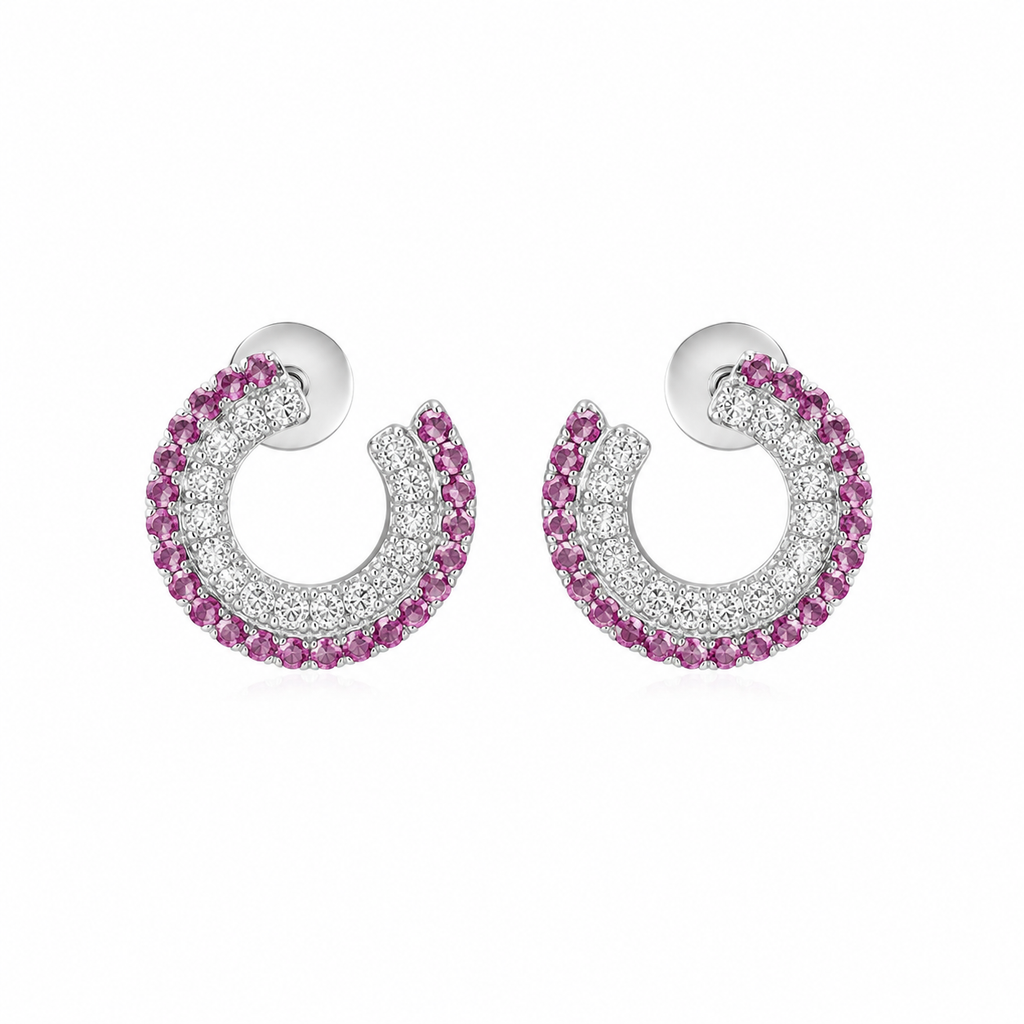 Lumina Lobe Sterling Silver Earring