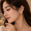 925 Silver Crown Earrings