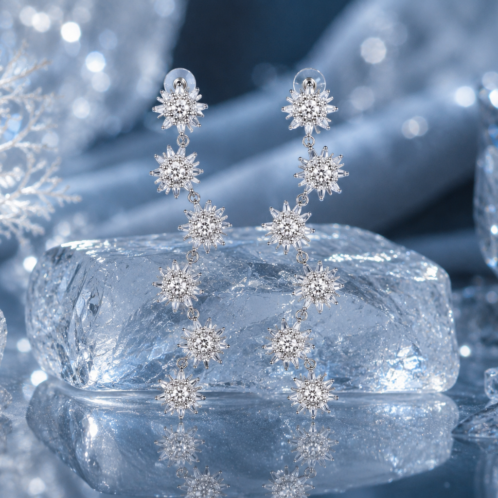 Starlight Collection  Sterling Silver Earrings