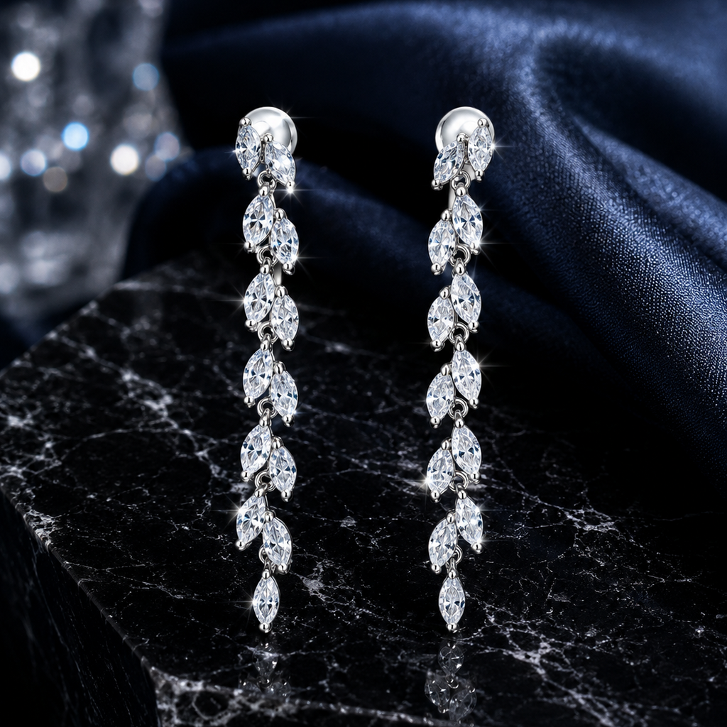 Elara Drop Sterling Silver Earring