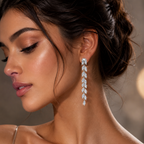 Elara Drop Sterling Silver Earring