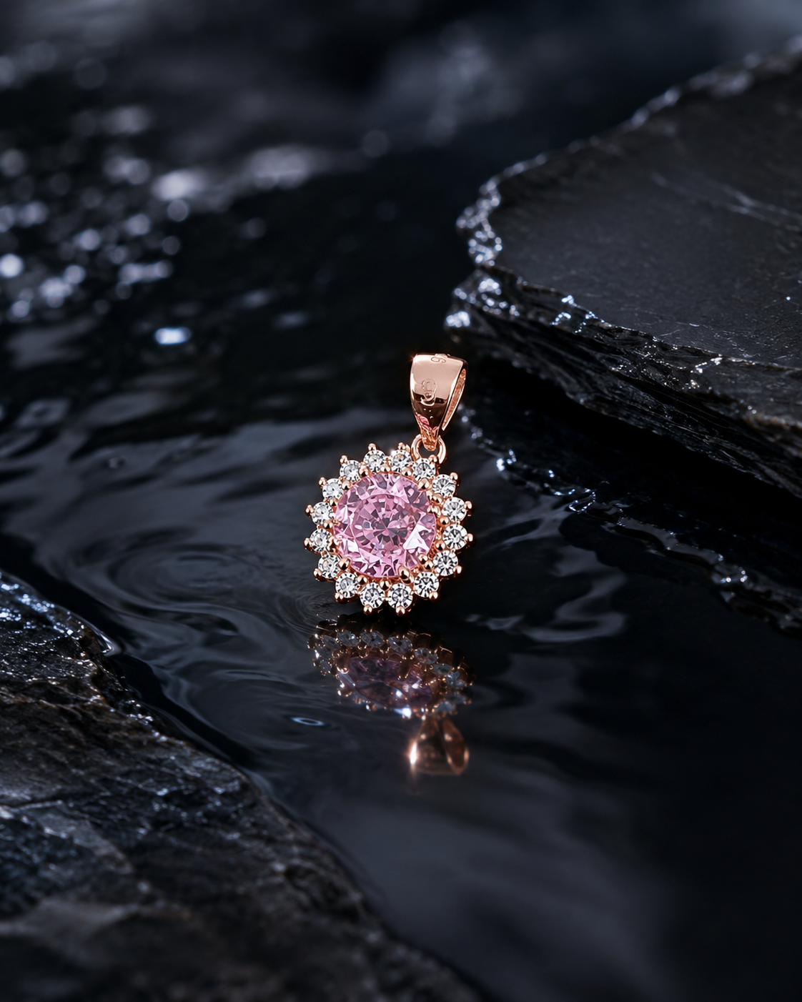 Lume Pink Sterling Silver Pendant