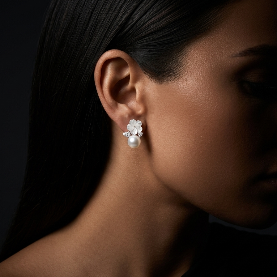 Liora Pearl Drops Sterling Silver Earring