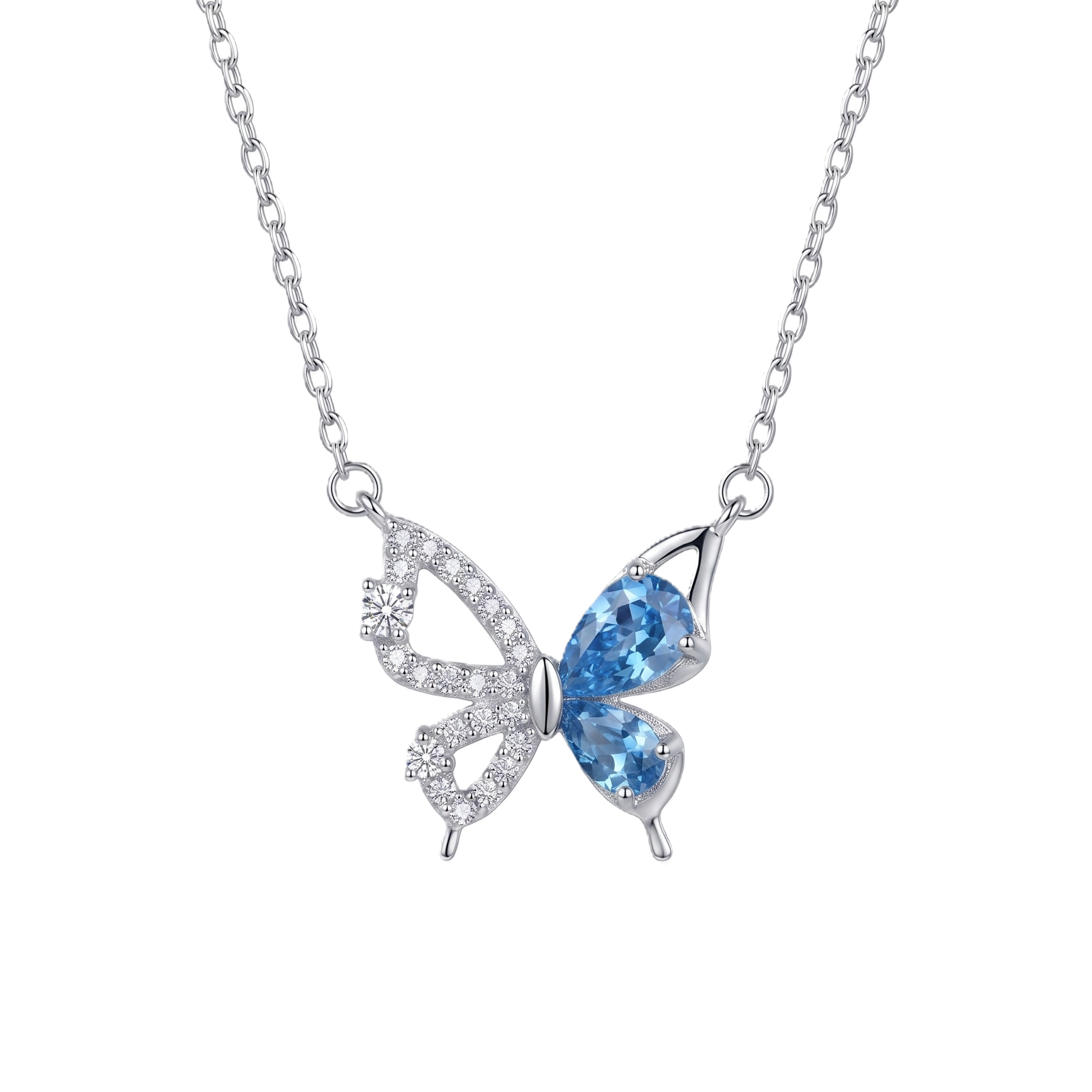 Serenity Sky Butterfly Necklace