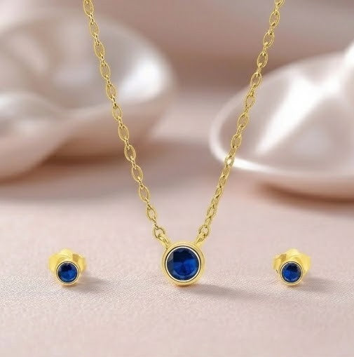 Celeste Solitaire Necklace