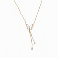 Dainty Butterfly Lariat Necklace