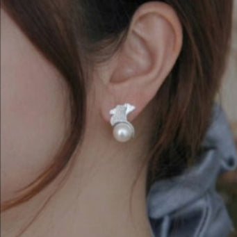 Geometric Silver Earrings