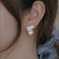 Geometric Silver Earrings