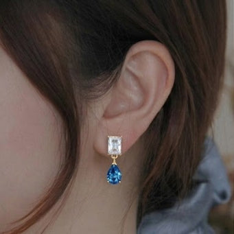 Viveta Silver Drop Earrings