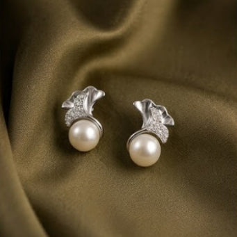 Geometric Silver Earrings