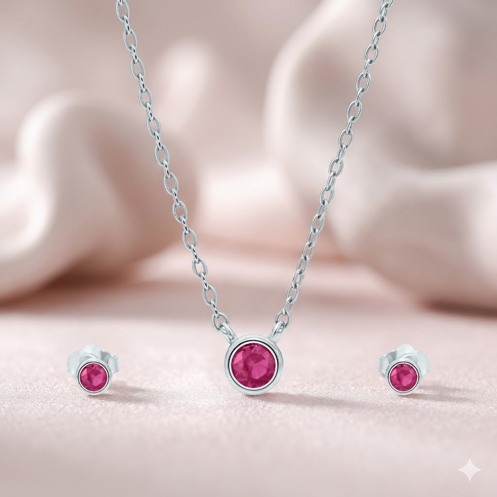 Celeste Solitaire Necklace