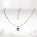 925 Silver Evil Eye Snake Chain Anklet