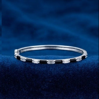 Moonlit Elegance Silver Bracelet