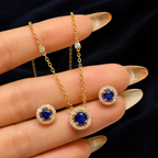 Luna Halo Necklace Set
