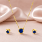 Celeste Solitaire Necklace Set