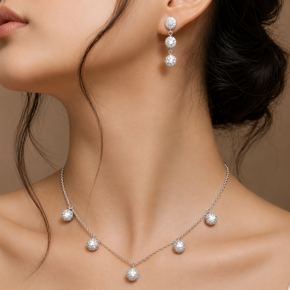 Twinkle Drop Necklace Set